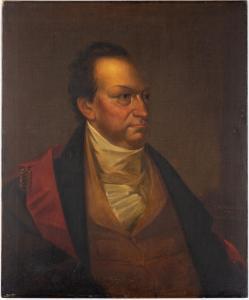 WOOD Thomas Waterman 1823-1903,Portrait New York Governor De Witt Clinton,1892,Cottone US 2023-01-11