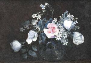 WOOD William J 1900-1940,A Pink Rose,Tennant's GB 2024-01-12
