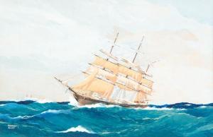 WOOD Worden G 1880-1943,SAILING SHIP,Garth's US 2018-01-13