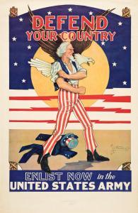 WOODBURN Tom 1893-1980,REMAIN WITH THE COLORS & DEFEND YOUR COUNTRY,Swann Galleries US 2022-08-04