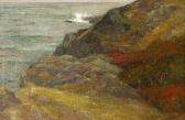 WOODBURY Charles Herbert 1864-1940,ROCKY SEASCAPE,1899,Sloans & Kenyon US 2004-12-12