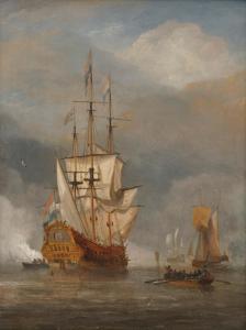 WOODCOCK Robert 1692-1728,Dutch Shipping in a Calm,Grogan & Co. US 2022-11-05