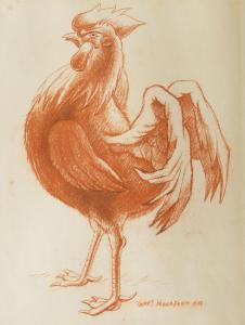 Woodford James 1893-1976,Cockerel,Rosebery's GB 2022-03-01