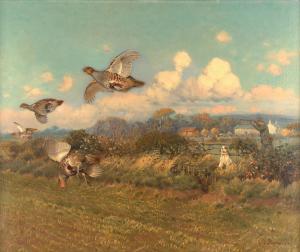 WOODHOUSE William Arnold 1857-1939,Partridge shooting,Tennant's GB 2024-03-16
