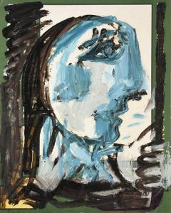 WOODROW Joash 1927-2006,Portrait of a Woman, Head in Profile,Tennant's GB 2023-06-17