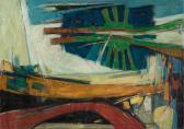 WOODRUFF Hale Aspacio 1900-1980,Landscape,1967,Swann Galleries US 2022-10-06