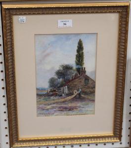 WOOLARD William 1883-1908,Sketch at Alloa,1897,Tooveys Auction GB 2018-07-11