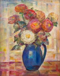 WOOLCOCK Marjorie 1898-1965,Flowerpiece,Leonard Joel AU 2017-10-12