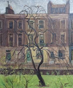 WOOLF Hal 1902-1962,Willow tree and houses,1937,Gorringes GB 2021-11-29