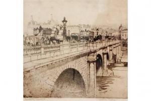 WOOLLARD Dorothy E.C 1886-1986,Waterloo Bridge,1915,The Cotswold Auction Company GB 2015-05-15