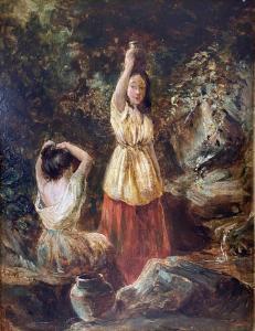 WOOLMER Alfred Joseph 1805-1892,At the Spring,Halls GB 2023-10-04