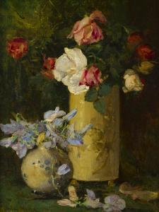 WOOLRYCH Francis Humphry,Still life with flowers in vases,John Moran Auctioneers 2019-01-13