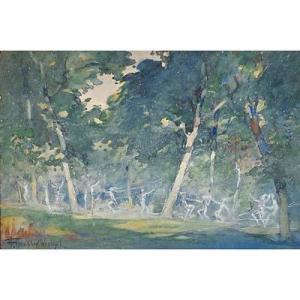 WOOLRYCH Francis Humphry 1868-1941,Woodland Nymphs,Rago Arts and Auction Center US 2017-05-06