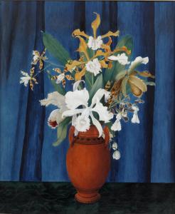 WOOLWARD Florence H 1854-1936,White orchids in a terracotta vase,Bonhams GB 2013-06-12