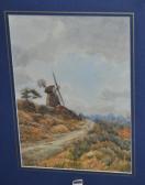WOOLWAY GEORGE R 1879-1961,A Country lane with Windmill, possibly Norf,Shapes Auctioneers & Valuers 2011-01-13