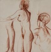WOORE Edward 1880-1960,Standing female nudes,Dreweatts GB 2015-08-26