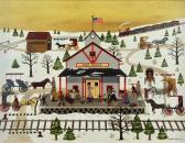 WOOSTER SCOTT Jane 1920,Pine Grove Station,1975,Clars Auction Gallery US 2018-05-20