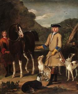 WOOTTON John 1686-1764,Edward, Lord Seymour, with his horse, groom and do,Christie's GB 1999-05-28