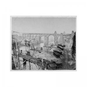 WORDEN 1858,``sunderland bridge and the temporary bridges', june 1858,Sotheby's GB 2002-05-09