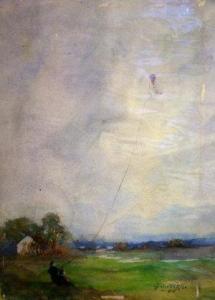 WORK George Orkney 1870-1921,Kite flying,1905,Rosebery's GB 2011-02-05