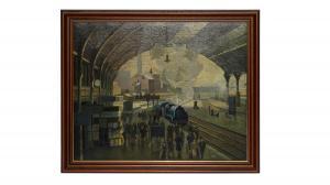 WORKMAN Harold 1897-1975,Train Station Platform,Anderson & Garland GB 2024-01-31