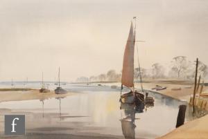 WORSDALE John,Tranquil river scene with sailing boats,Fieldings Auctioneers Limited 2019-11-16