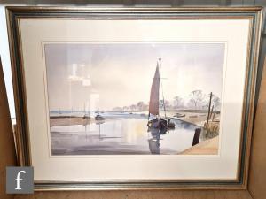 WORSDALE John,Tranquil river scene with sailing boats,Fieldings Auctioneers Limited 2021-03-18
