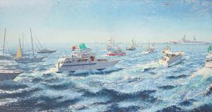 WORSLEY John 1919-2000,Freedom and Australia Rounding the Windwa,1980,Bellmans Fine Art Auctioneers 2022-11-15