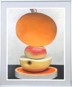 WORTH ALEXI 1964,Contemporary still life with stacked fruit,Butterscotch Auction Gallery 2016-06-19