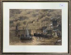 WORTHINGTON OF ABERYSTWYTH Alfred 1834-1927,The Fisherman's House,Keys GB 2024-01-15