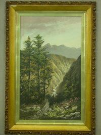 WORTHINGTON OF ABERYSTWYTH Alfred 1834-1927,Welsh river valleys with forests and crag,Peter Francis 2011-11-15