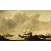 WOU Claes Claesz 1592-1665,ships on a stormy sea,Sotheby's GB 2004-05-27