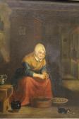 WOUWERMAN H,Old lady seated peeling potatoes in an in,19th Century,Moore Allen & Innocent 2017-11-24