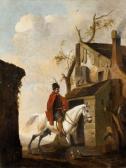 Wouwerman Peter 1623-1682,Horseman by a Farmstead,Lempertz DE 2015-11-14