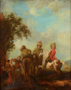 WOUWERMAN Philips 1619-1668,La halte des cavaliers.,Boscher-Studer-Fromentin FR 2015-12-14