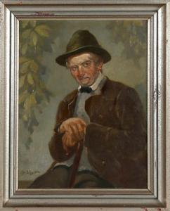 WOYTT Christian 1873-1949,Porträt eines Jägers,DAWO Auktionen DE 2019-08-31