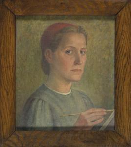 WRÓBLEWSKA Krystyna 1904-1994,Autoportret,1945,Desa Dom Auckcyjny PL 2022-06-11