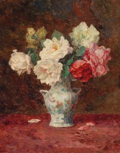 WRABETZ Anton 1876-1946,Roses in a Vase,Palais Dorotheum AT 2015-09-17