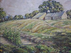WRENN Harold,Hilly Landscape with a Farm,Dreweatt-Neate GB 2011-06-02