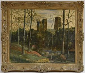 WRIGHT A,View of Durham Cathedral,Bamfords Auctioneers and Valuers GB 2019-08-21