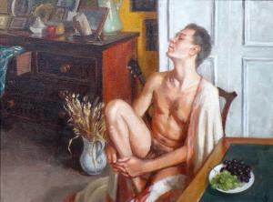 WRIGHT Anne 1935,Male nude,Bellmans Fine Art Auctioneers GB 2019-05-13