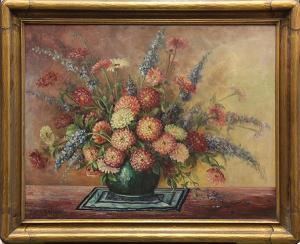 WRIGHT Cora Bernice 1868-1948,Floral Still Life,Clars Auction Gallery US 2014-03-15