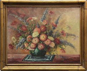 WRIGHT Cora Bernice 1868-1948,Floral Still Life,Clars Auction Gallery US 2014-02-15