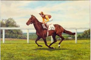 WRIGHT FRANK 1900-1900,FAMOUS RACEHORSES, A SET OF FOUR, THREE WITH JOCKE,Mellors & Kirk 2015-10-28