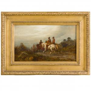 WRIGHT George 1860-1942,Paesaggio con cavalieri,Wannenes Art Auctions IT 2024-02-06