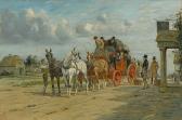 WRIGHT George W 1834-1934,Getting ready for the run; Changing horses,Sotheby's GB 2007-11-21
