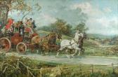 WRIGHT Gilbert Scott,The London to York Stagecoach with a Hunt passing ,Cheffins 2007-11-21