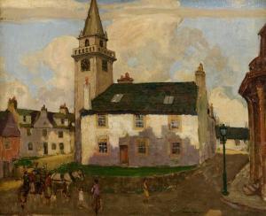 WRIGHT James 1885-1947,The Town Square,Morgan O'Driscoll IE 2023-05-22