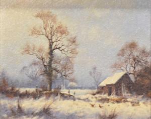 WRIGHT James 1935,Winter scene,Gilding's GB 2024-03-26
