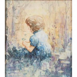 WRIGHT Margaret Isobel 1884-1957,PICKING BLUEBELLS,Lyon & Turnbull GB 2020-04-01